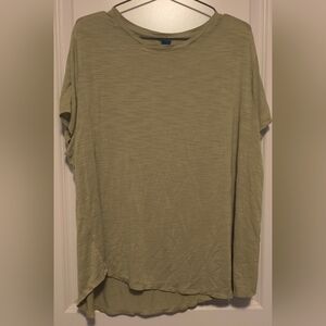 Old Navy Women's Light Olive Short Sleeve Tee